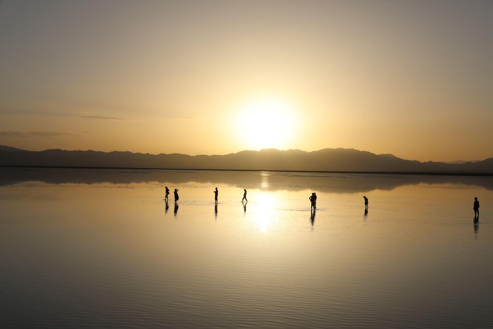 Canon EF 24-70mm F2.8L II USM sample photo. Caka salt lake, sunset photography