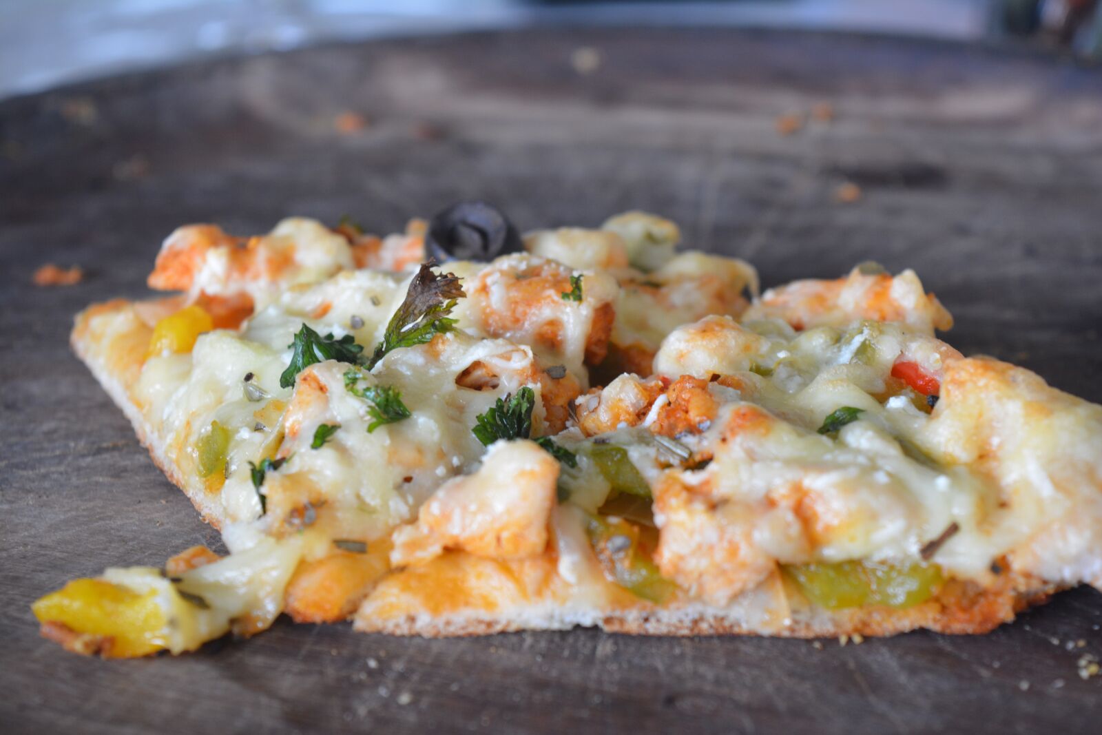 Nikon D5200 sample photo. Pizza slice, pizza, food photography