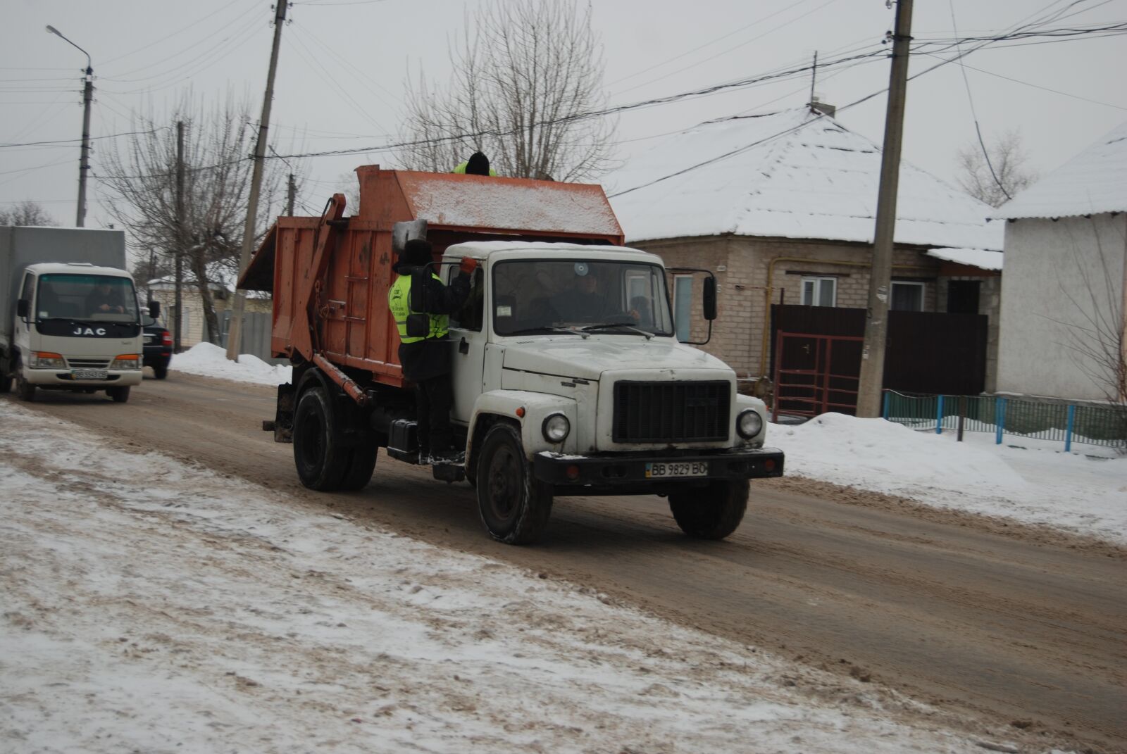 Nikon D80 sample photo. Garbage, frost, winter photography