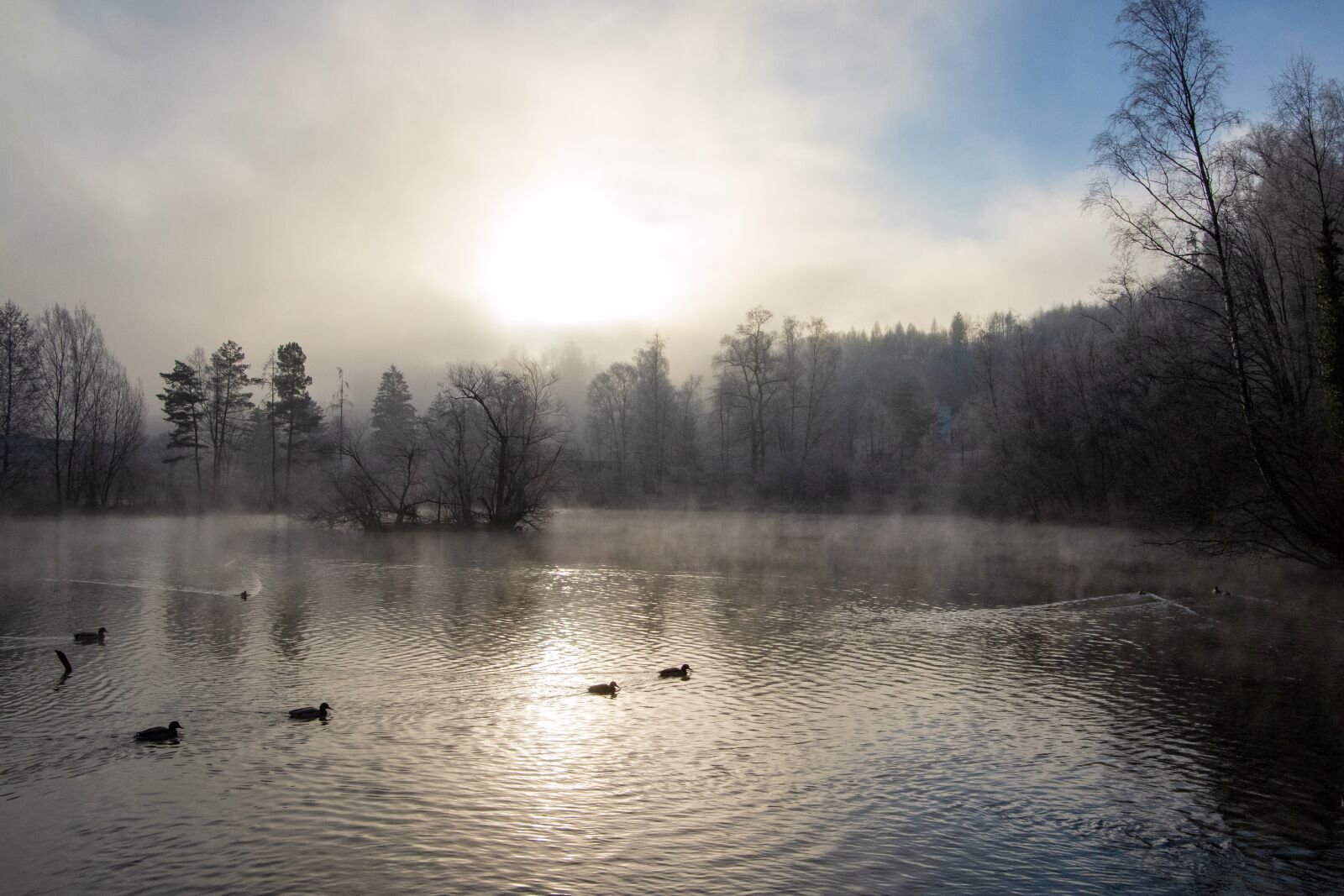 Canon EOS 6D Mark II sample photo. Lake, light, haze photography