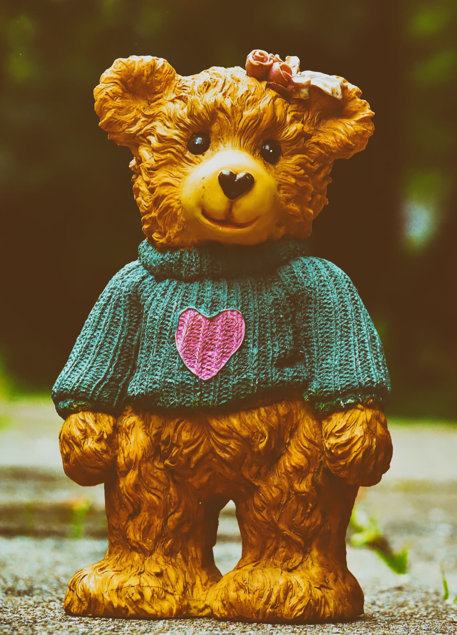 Nikon D3200 sample photo. Bears, art stone, cute photography