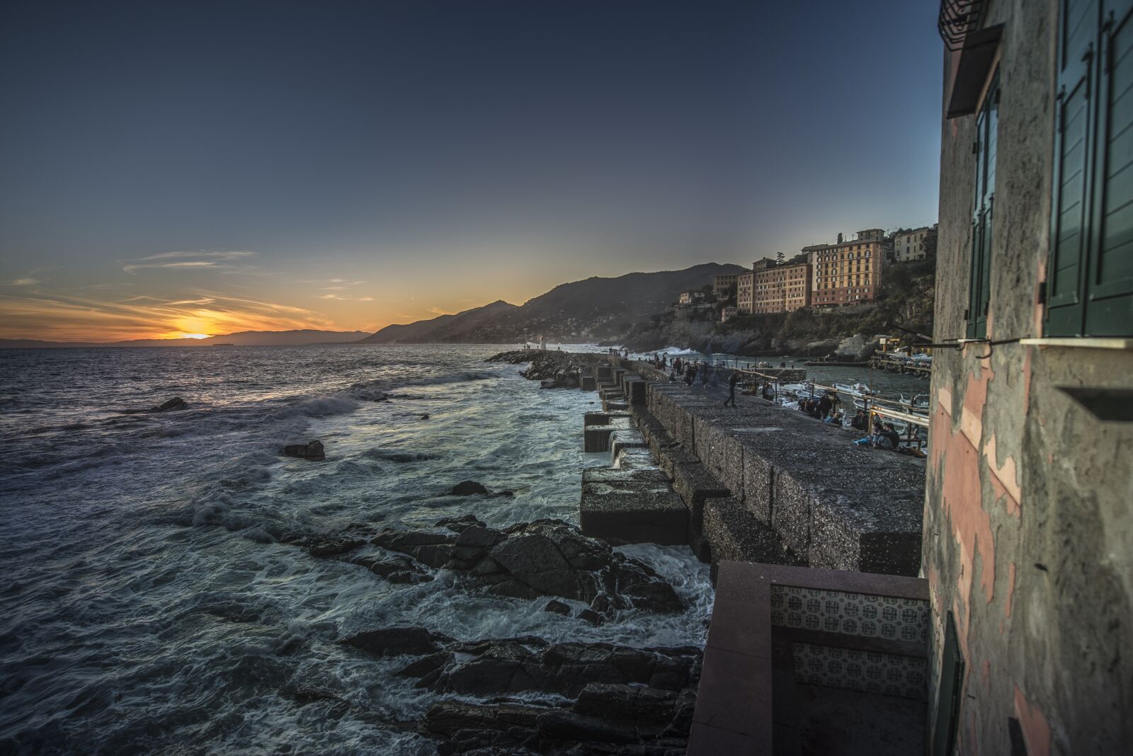 Nikon D810 sample photo. Sunset, lighthouse, sea photography