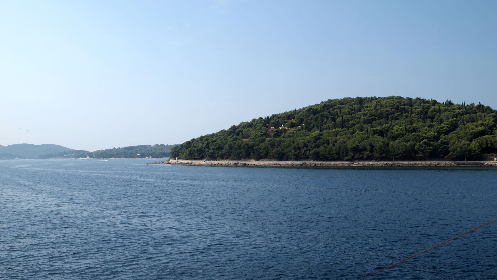 Olympus PEN E-PL1 sample photo. Bay, chroatia, green, island photography