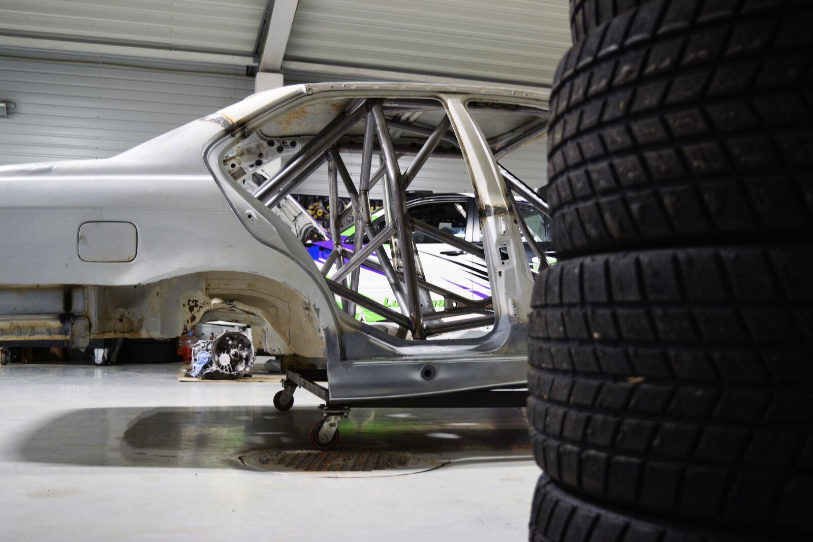 Nikon D3300 sample photo. Sports car, garage, racing photography