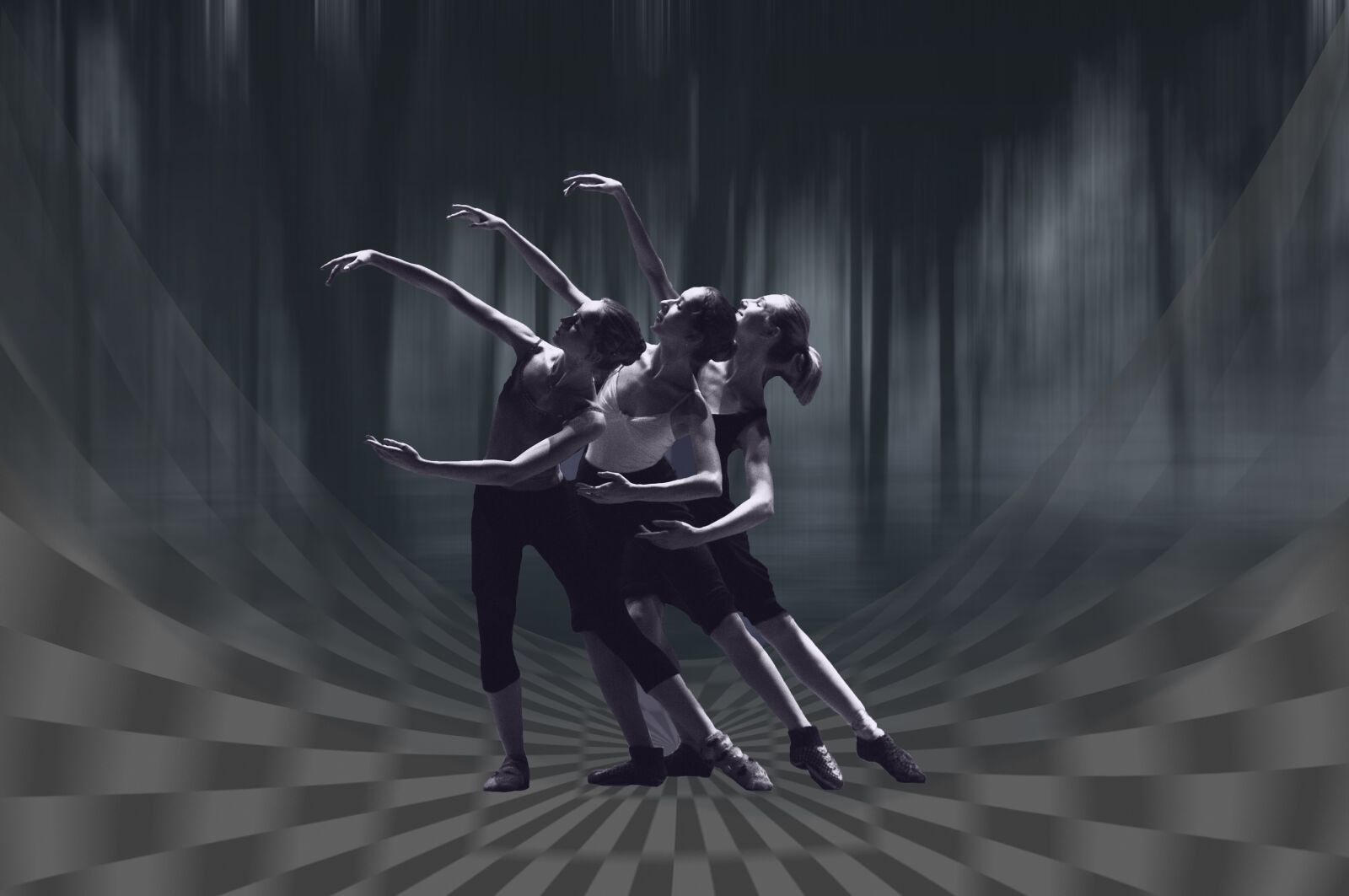 Nikon D5000 sample photo. Dancer, collage, photoshop photography