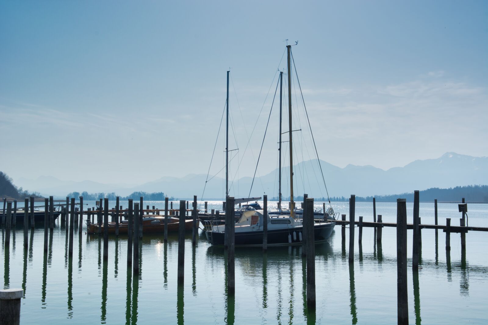 Nikon D7100 sample photo. Chiemsee, spring, port photography