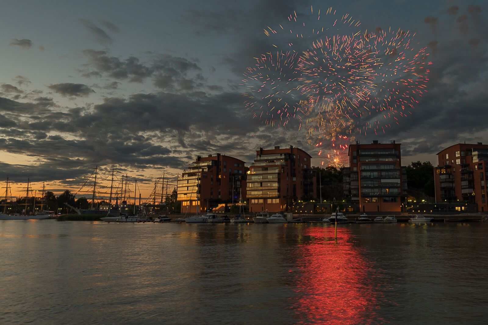 Nikon D3300 sample photo. Turku, finnish, fireworks photography