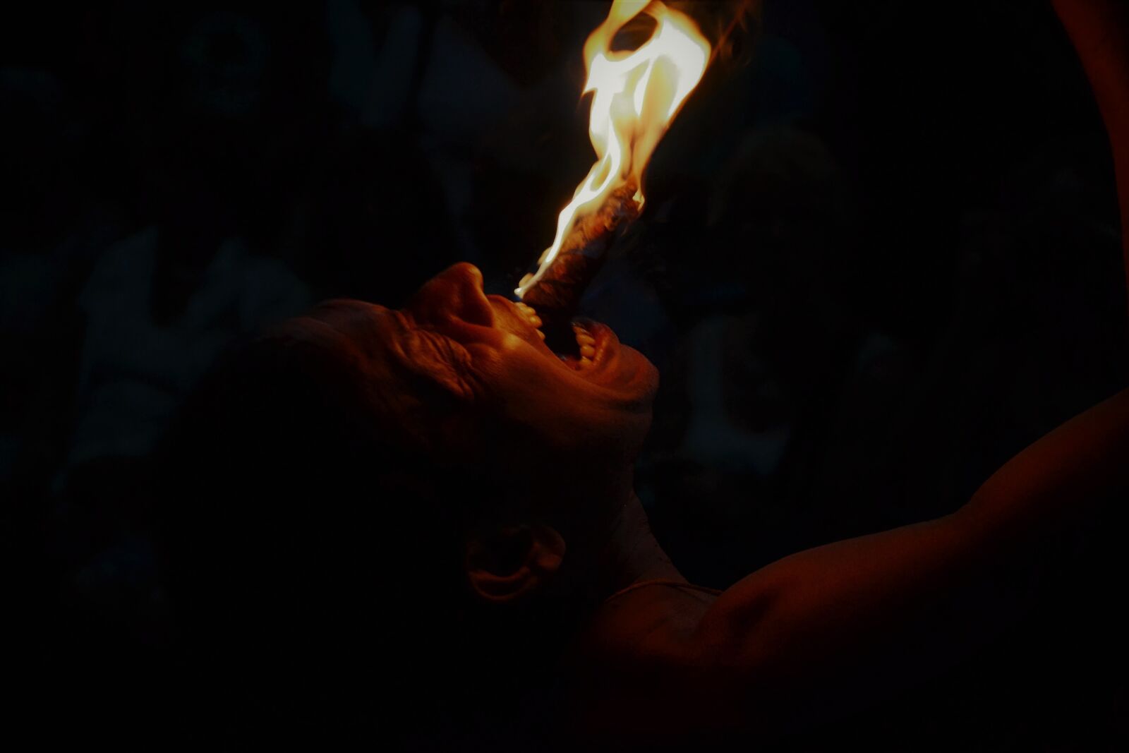 Nikon D3100 sample photo. Fire, fire eaters, flame photography