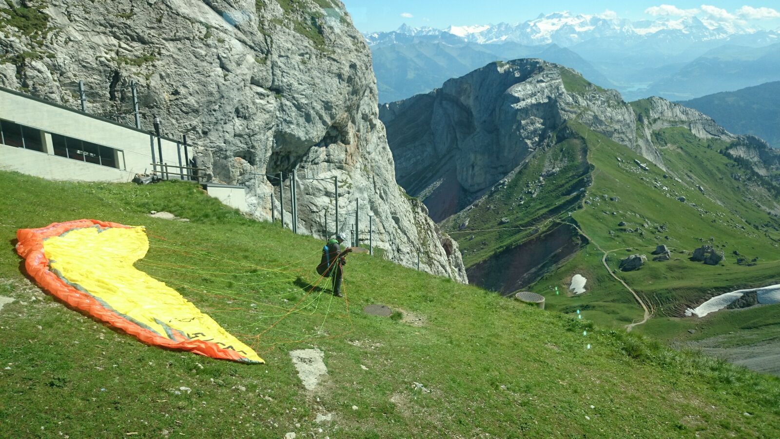 Sony Xperia Z1 Compact sample photo. Skydiver, arrangements, mountains photography
