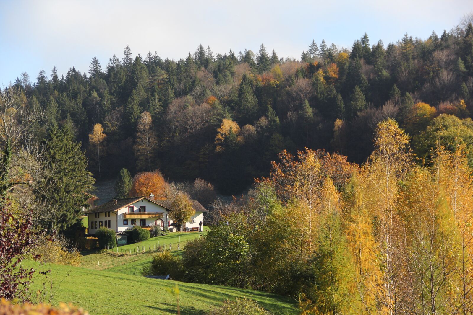 Canon EOS 60D sample photo. Landscape, house, autumn photography