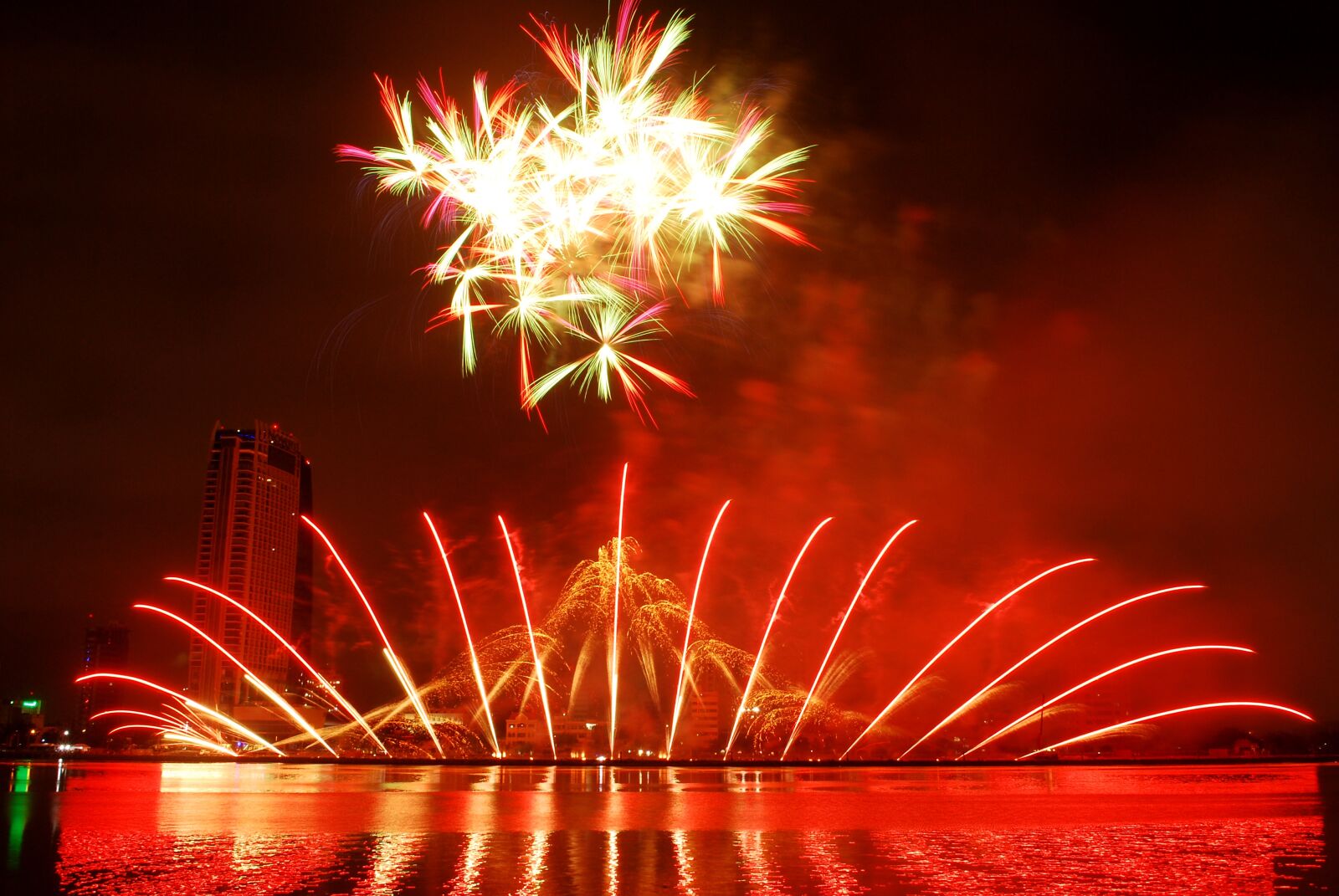 Nikon D60 sample photo. Fireworks, the international fireworks photography