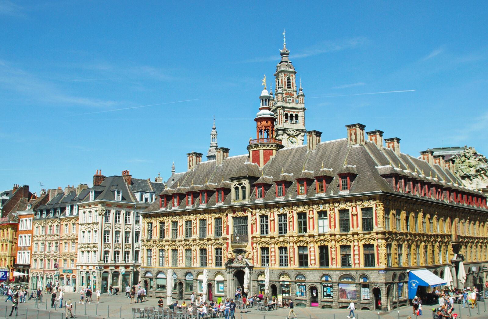 Pentax K-5 sample photo. Lille, grand-place, old stock photography