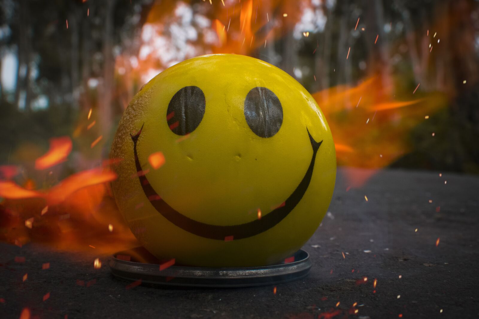 Nikon D3300 sample photo. Smiling outside burning inside photography