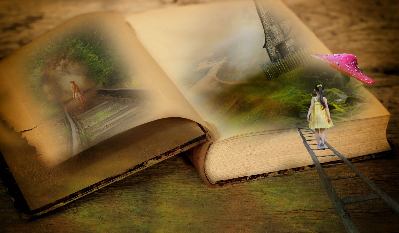 Nikon D90 sample photo. Book, fantasy, mood photography