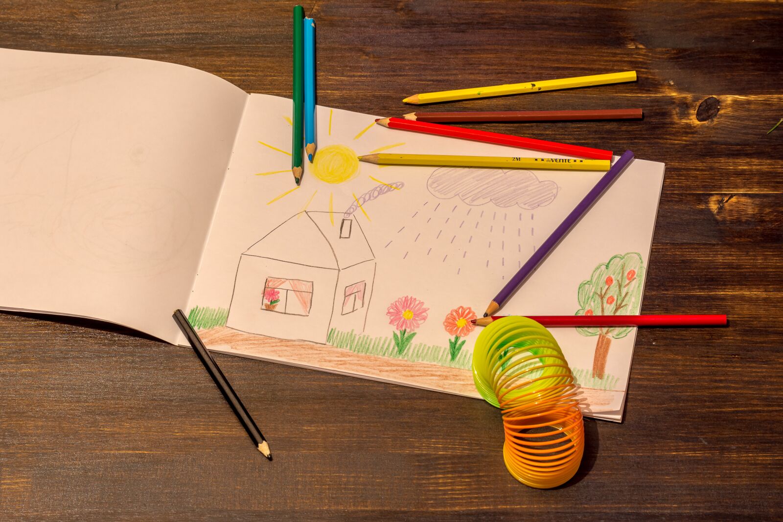 Nikon D7200 sample photo. Drawing, pencils, child's drawing photography