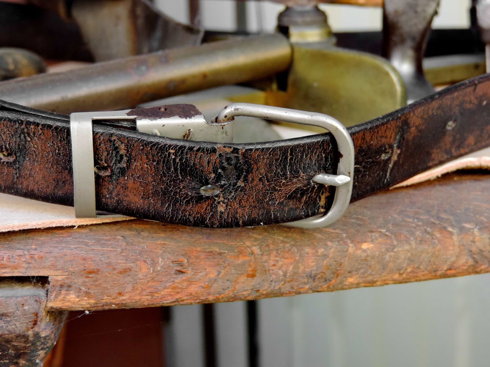 Nikon Coolpix P520 sample photo. Belt, handmade, leather, old photography