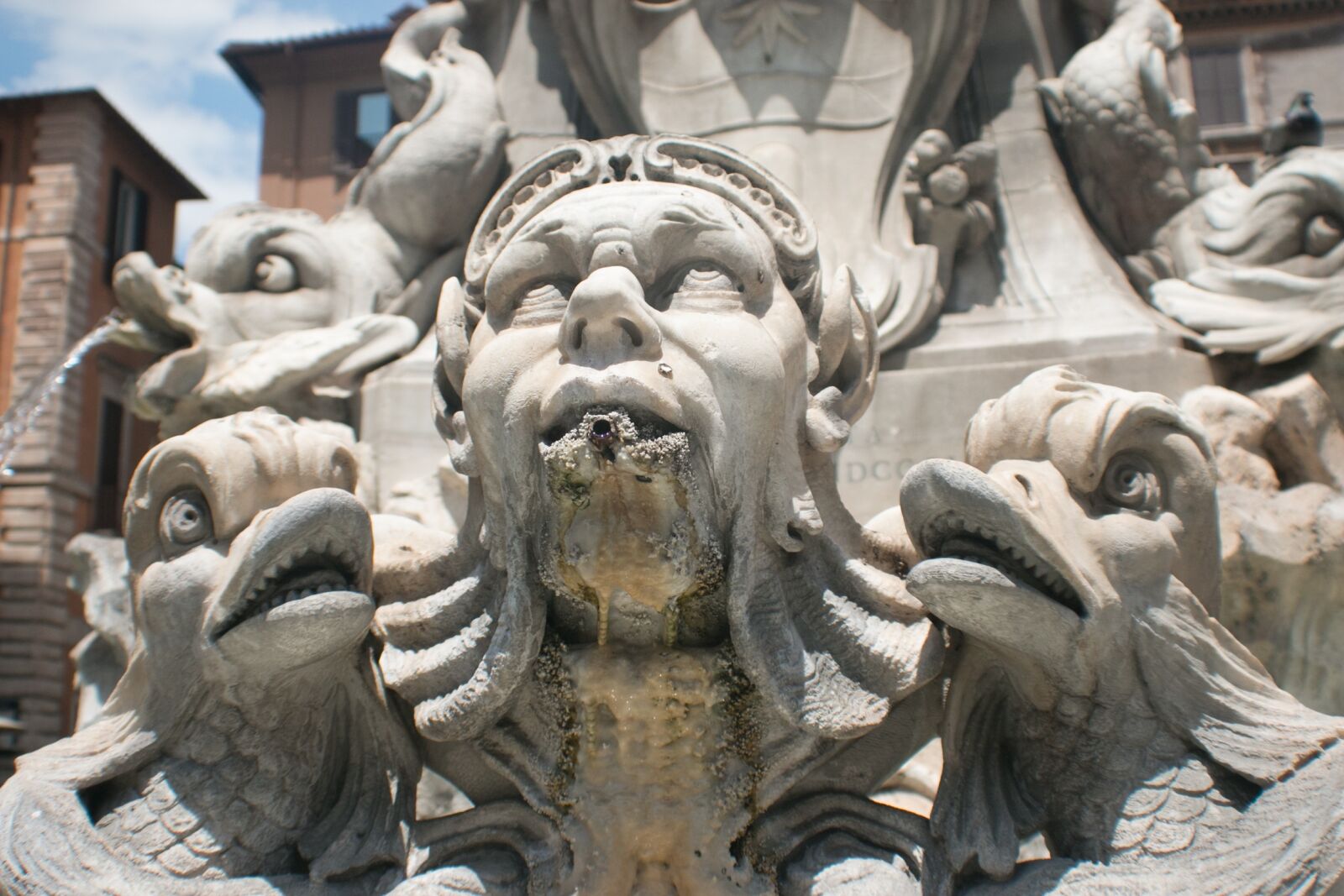 Canon EOS 70D sample photo. Pantheon, rome, fountain photography