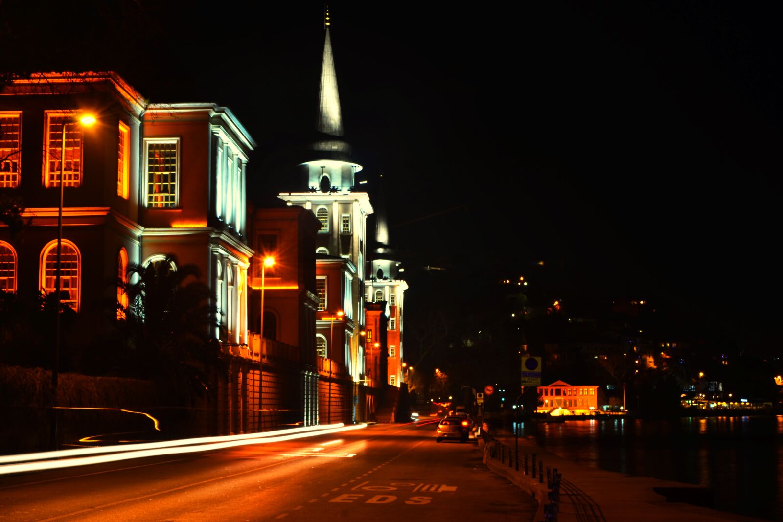 Nikon D7000 sample photo. Towered, night, long exposure photography