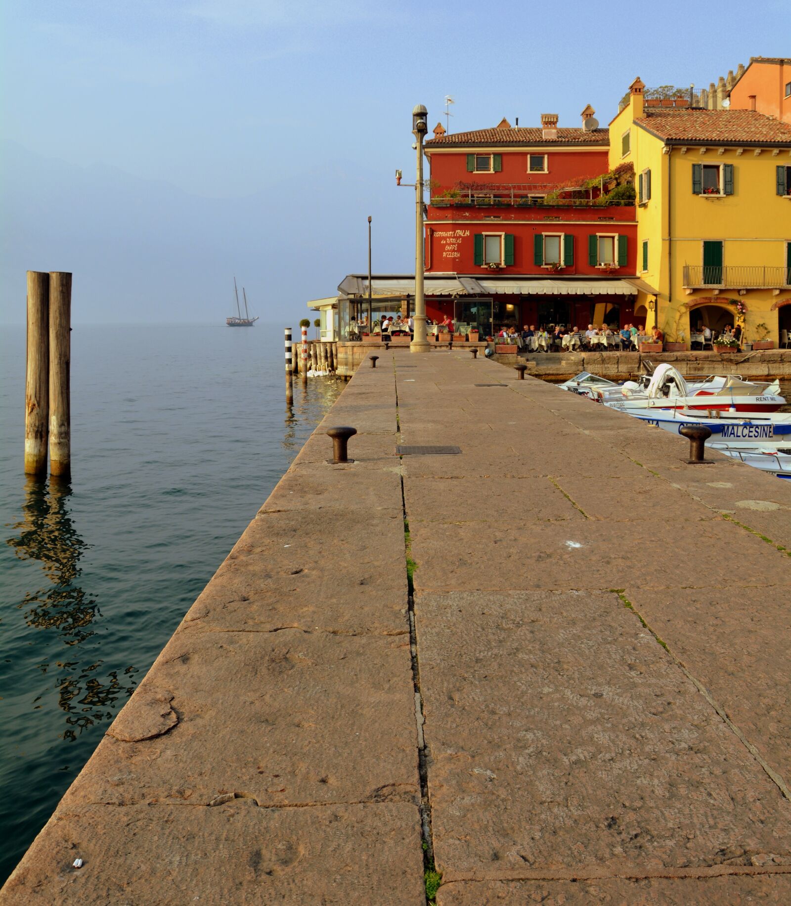 Nikon D7100 sample photo. Mooring, porto, malcesine photography