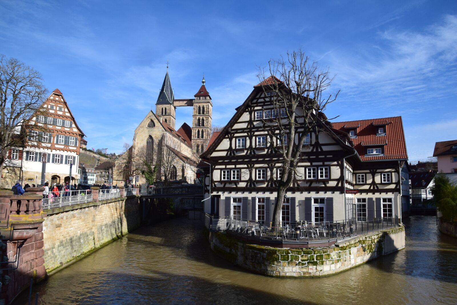 Nikon D5300 sample photo. Esslingen, truss, historic center photography