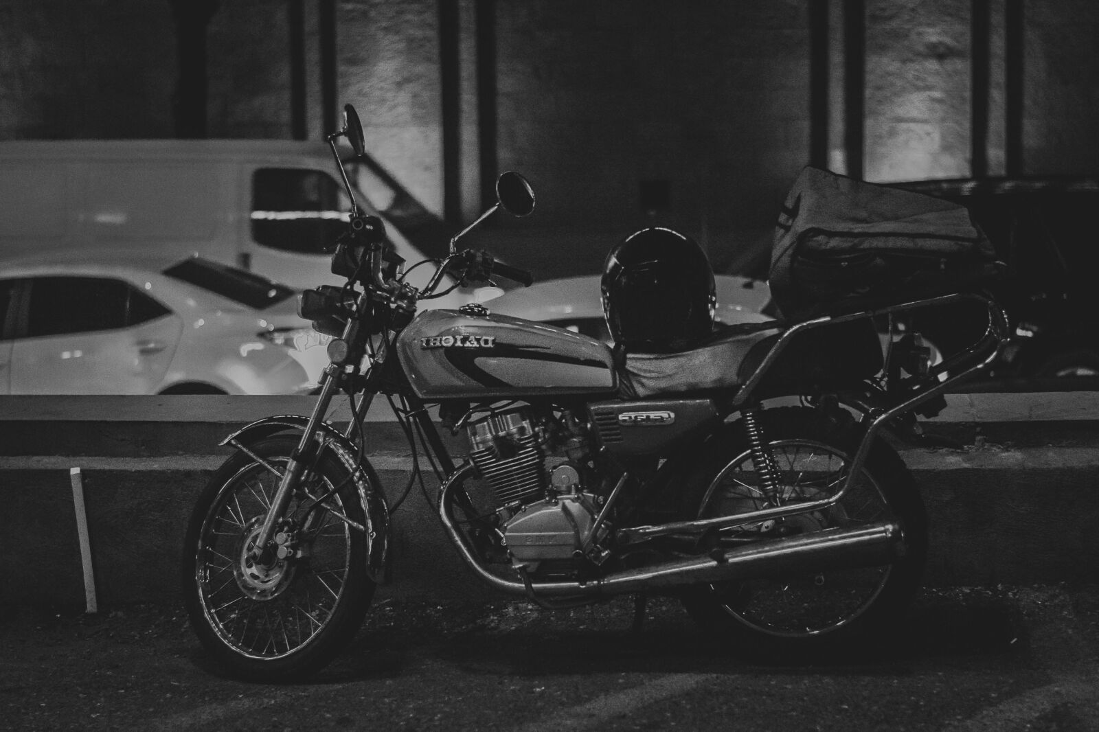 Nikon D3100 sample photo. Motorcycle, helmet, vehicle, street photography