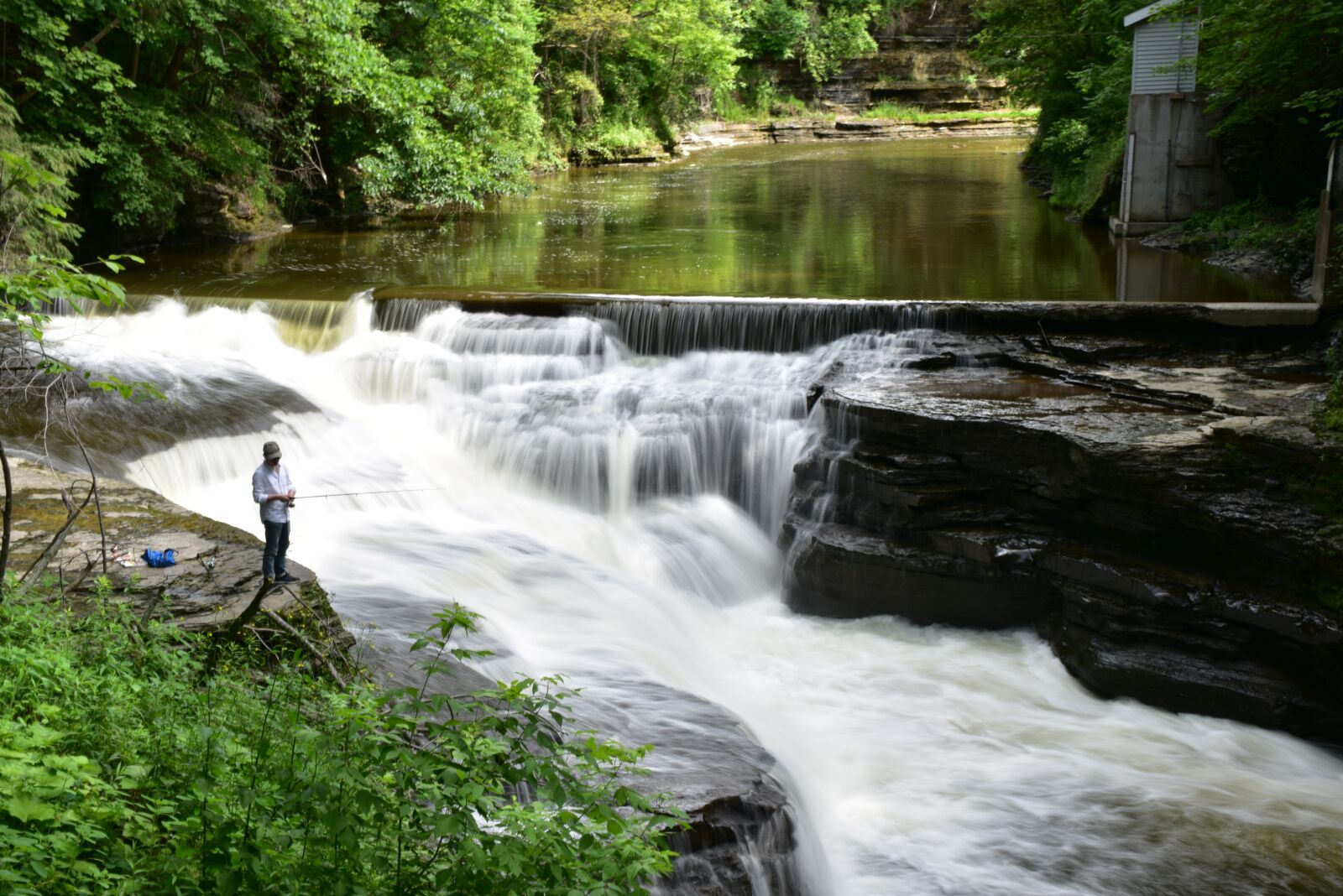 Nikon D810 sample photo. Anglers, fishing, river photography
