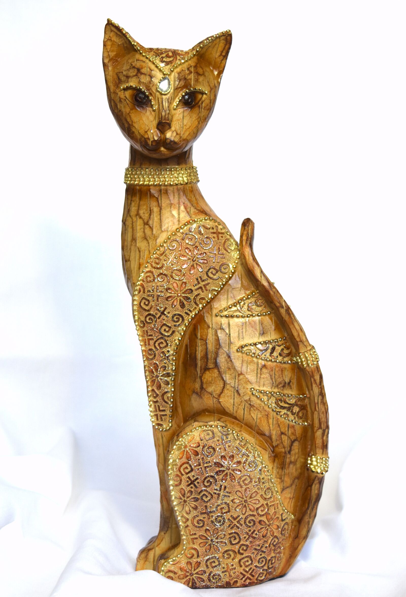 Nikon D5500 sample photo. Cat, home decor, statue photography