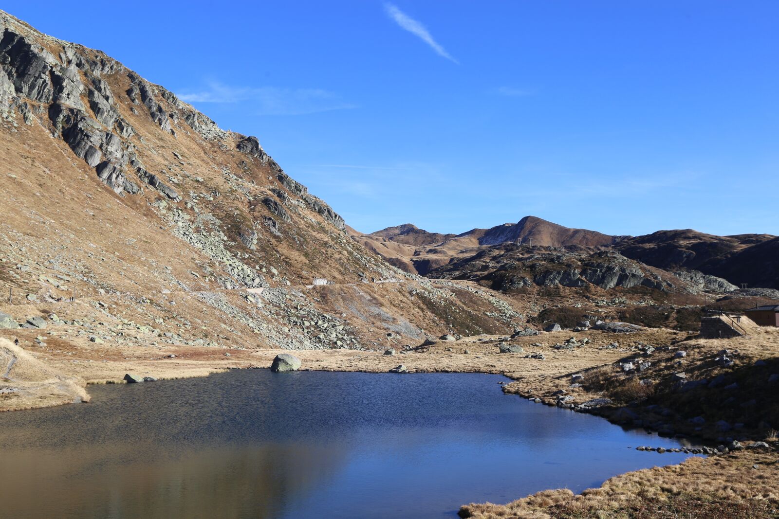 Canon EOS 6D + Canon EF 24-105mm F4L IS USM sample photo. Bergsee, gotthard, pass photography