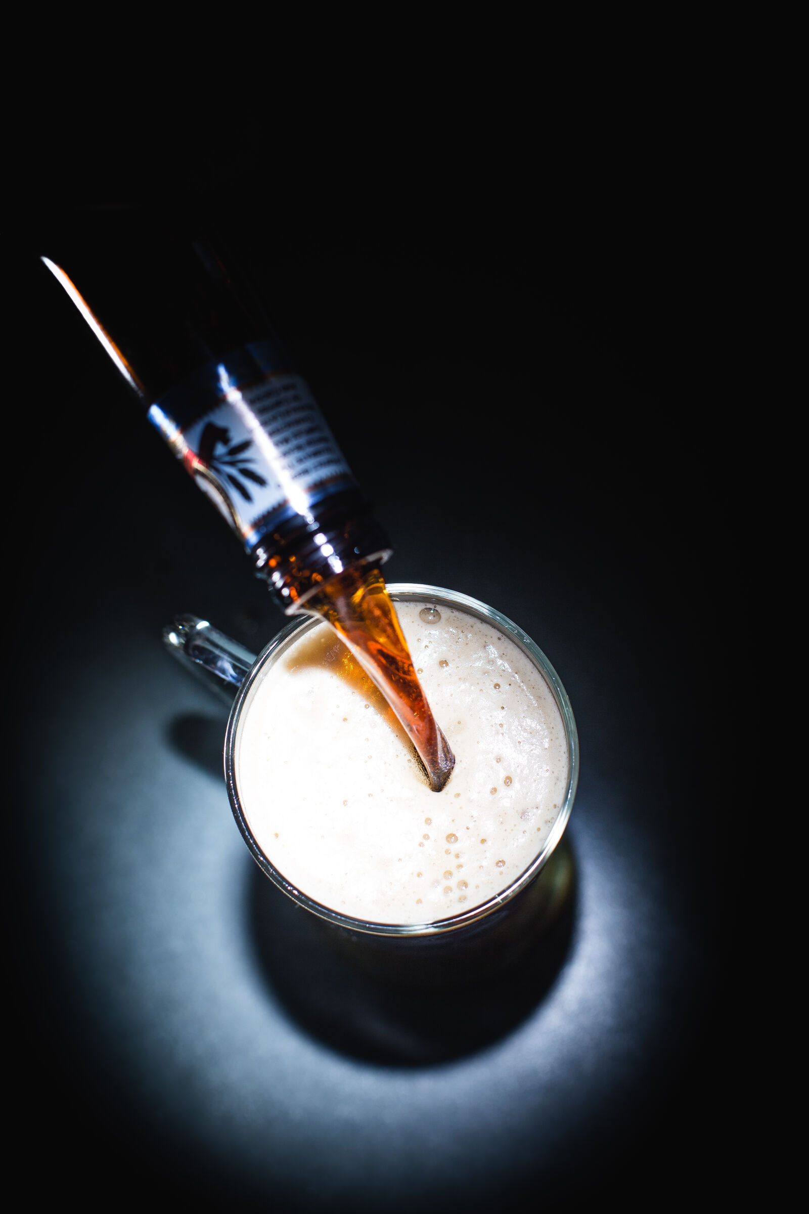 Canon EOS 6D + Canon EF 50mm F1.4 USM sample photo. Alcohol, beer, bottle, foam photography