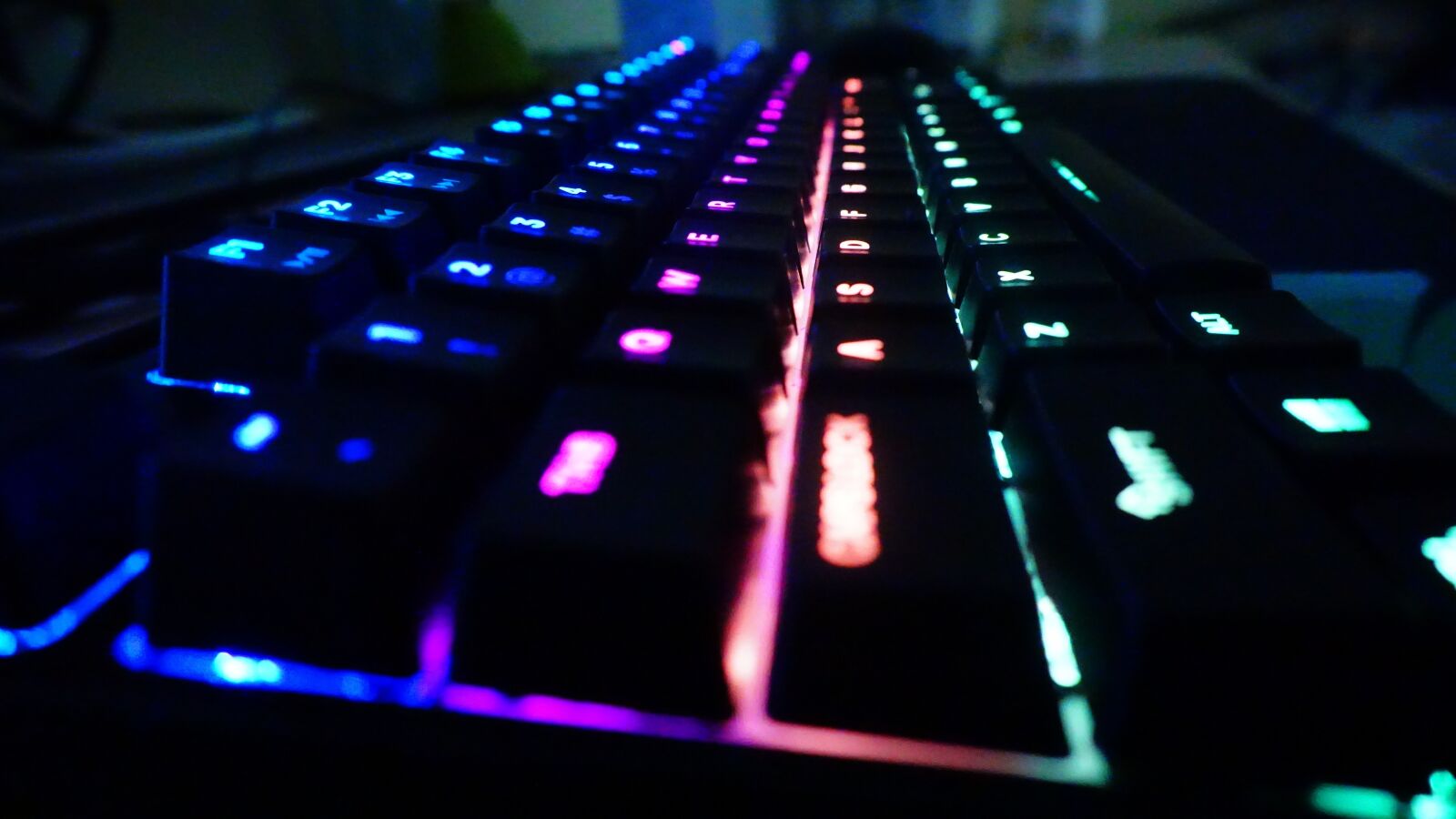 Sony a6000 sample photo. Black keyboard, gaming keyboard photography