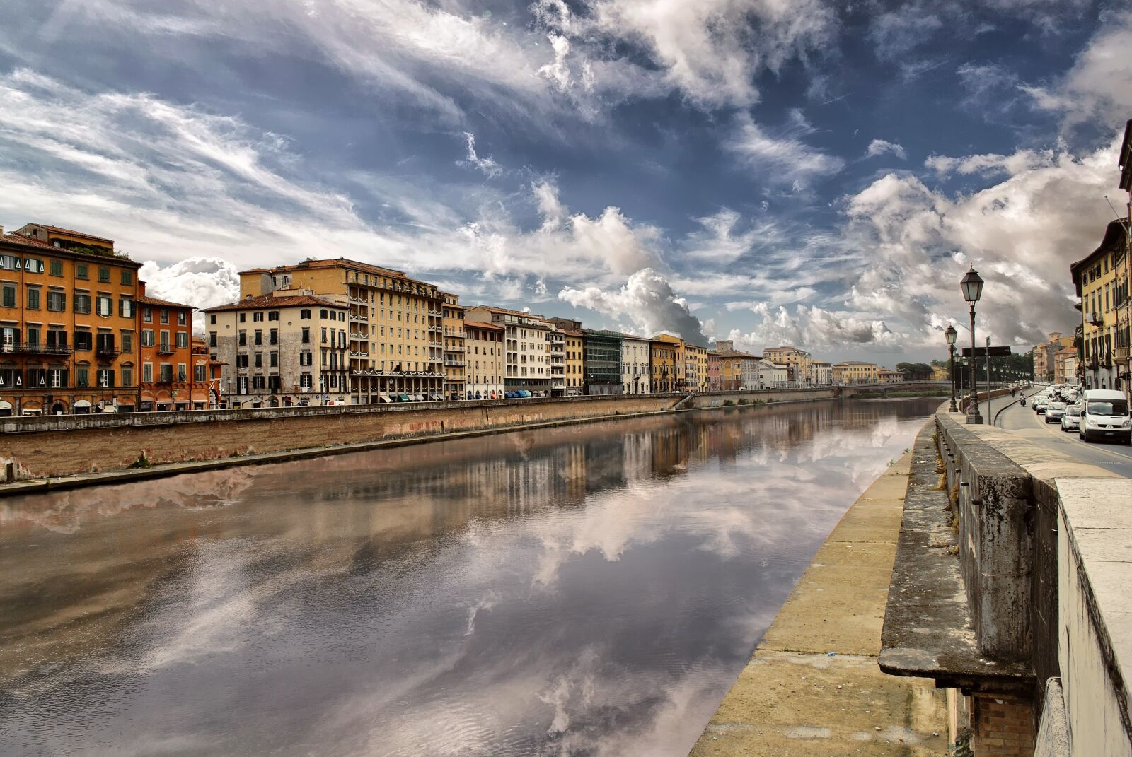 Nikon D3000 sample photo. Pisa, river, italy photography