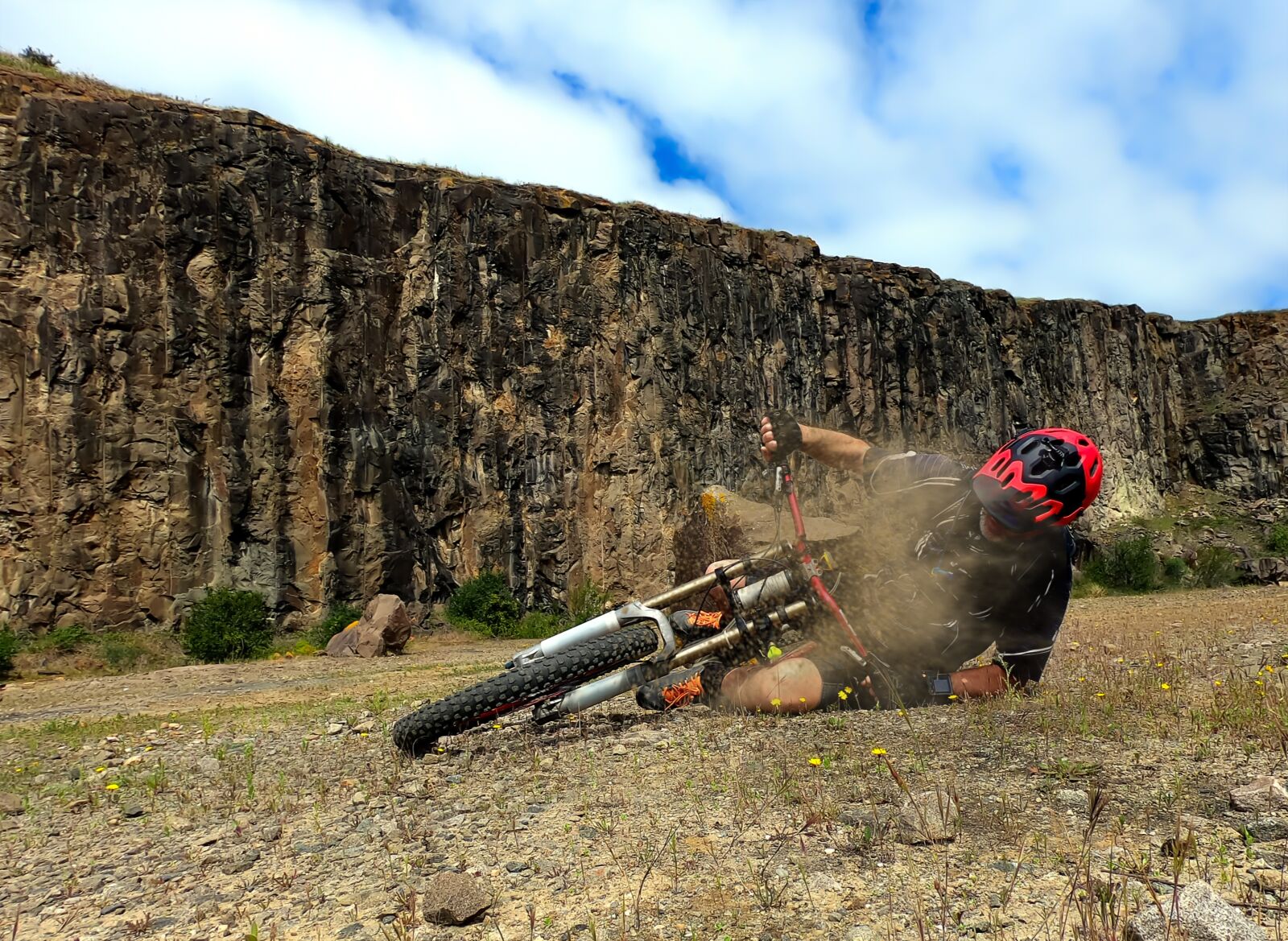 GoPro Hero7 Black sample photo. Dust, bike, sport photography