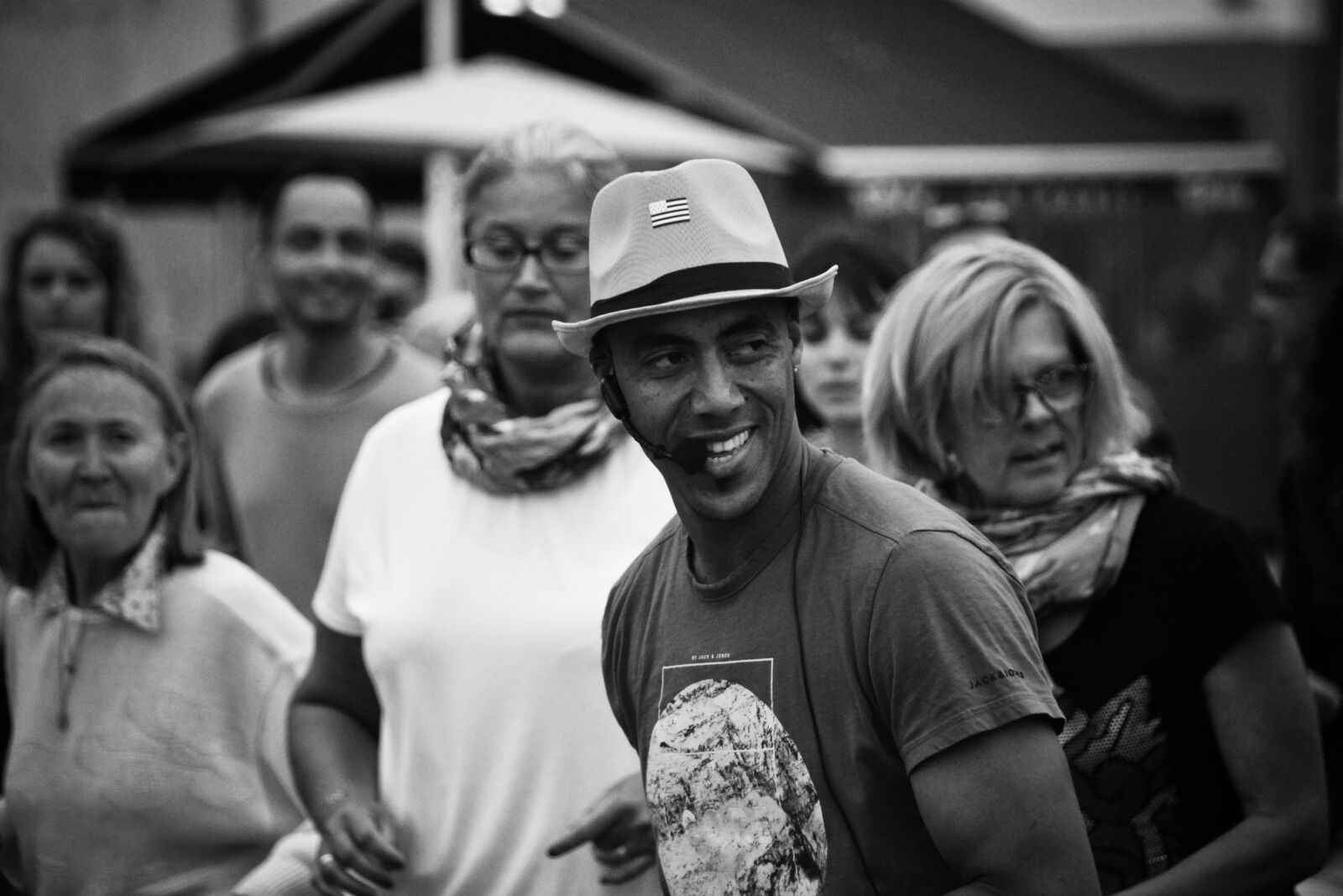 Nikon D5200 sample photo. Grayscale, photo, of, people photography