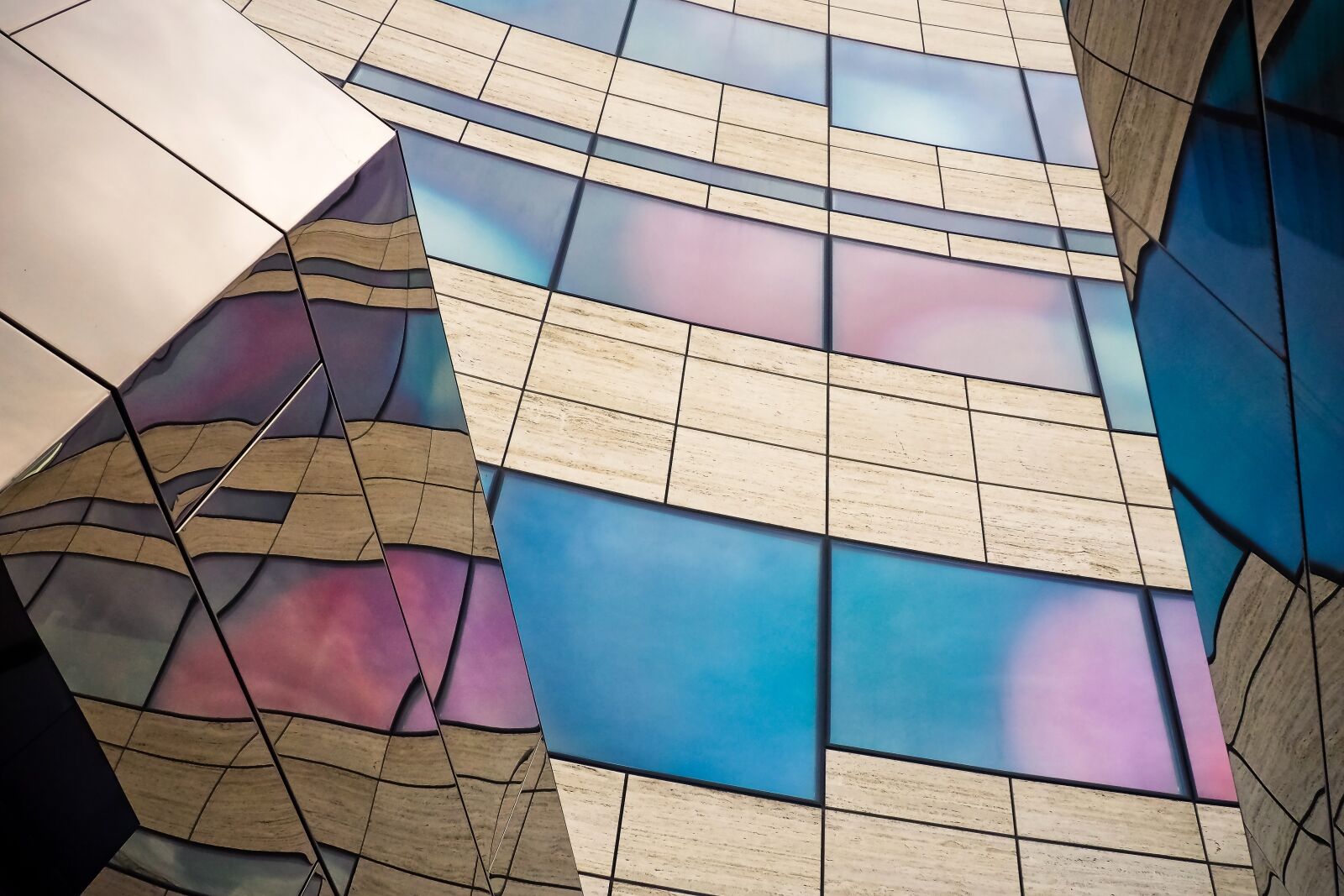 Olympus OM-D E-M10 sample photo. Architecture, glass, modern photography