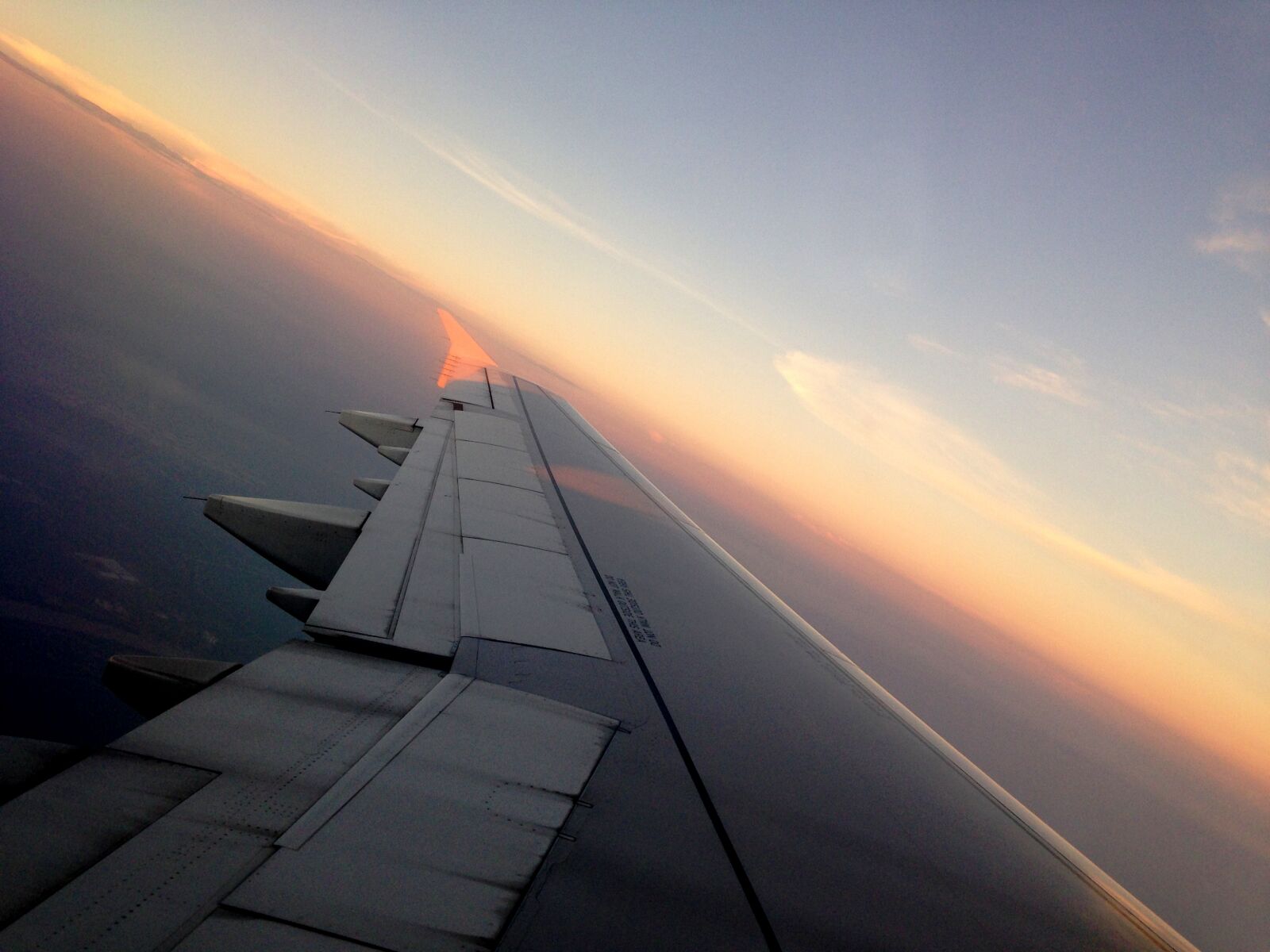 iPhone 5c back camera 4.12mm f/2.4 sample photo. Aeroplane, flight, flying, horizon photography