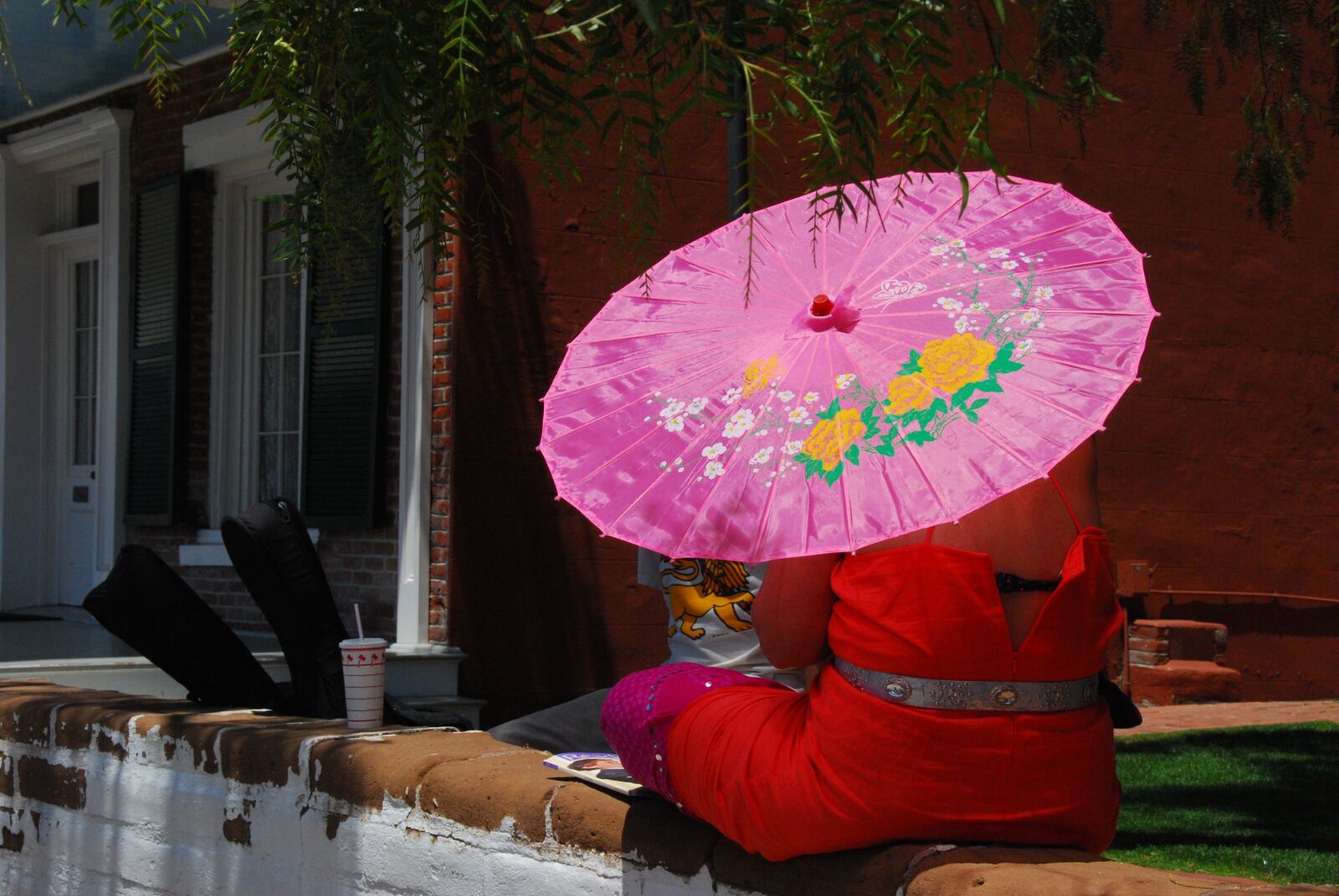 Nikon D60 sample photo. Parasol, shade, summer photography