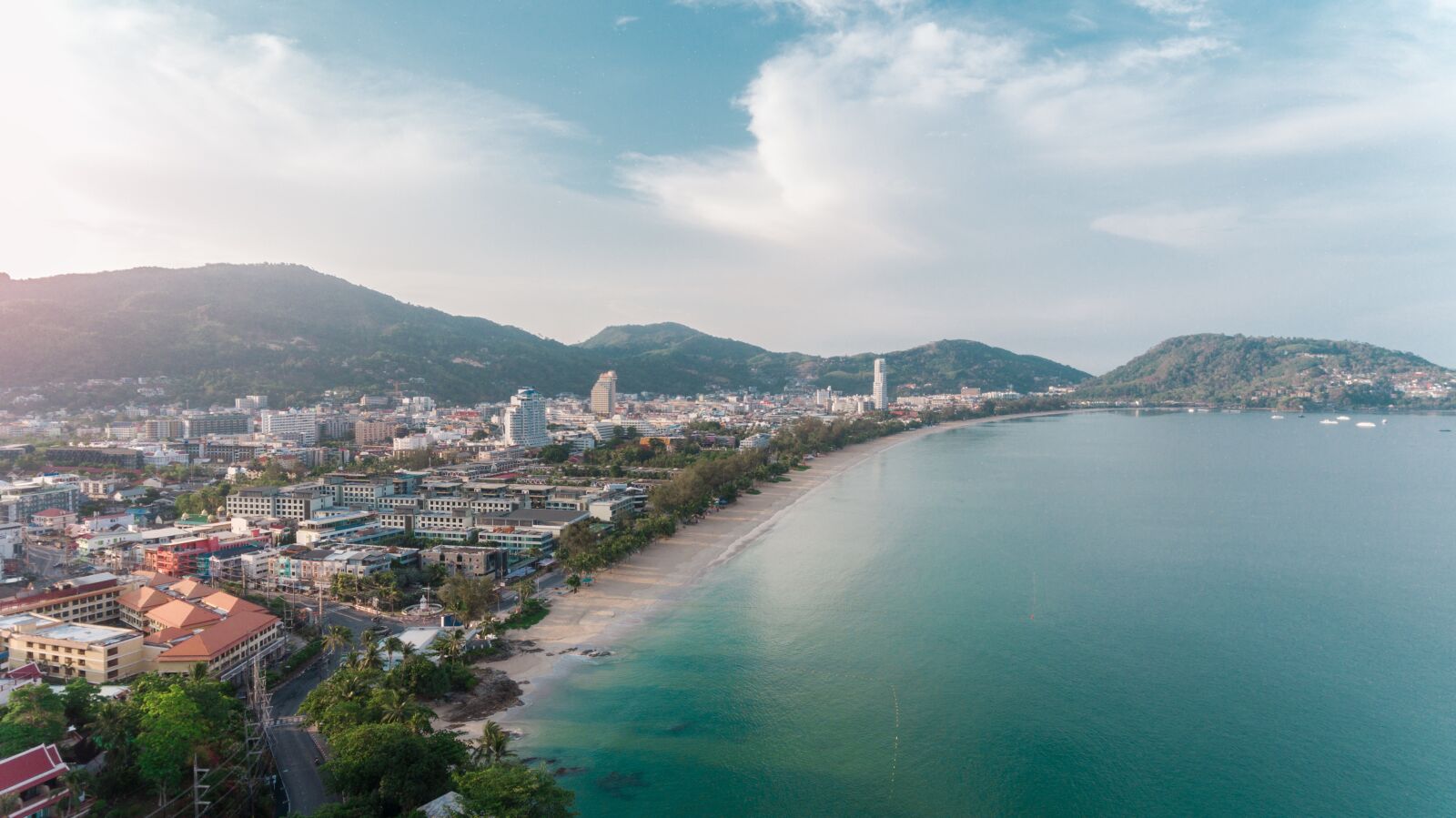 DJI FC330 sample photo. Aerial, patong beach, no photography