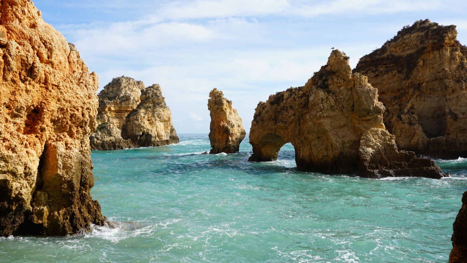 Sony a6000 sample photo. Beach, faro, lagos, portugal photography