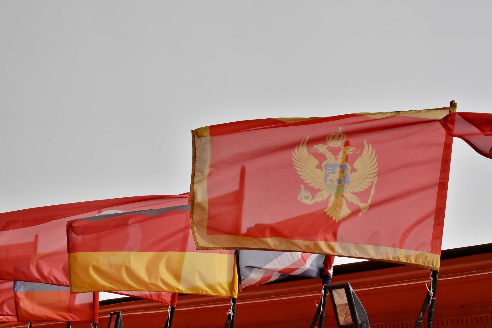 Nikon D5500 sample photo. Flag, montenegro, country, democratic photography