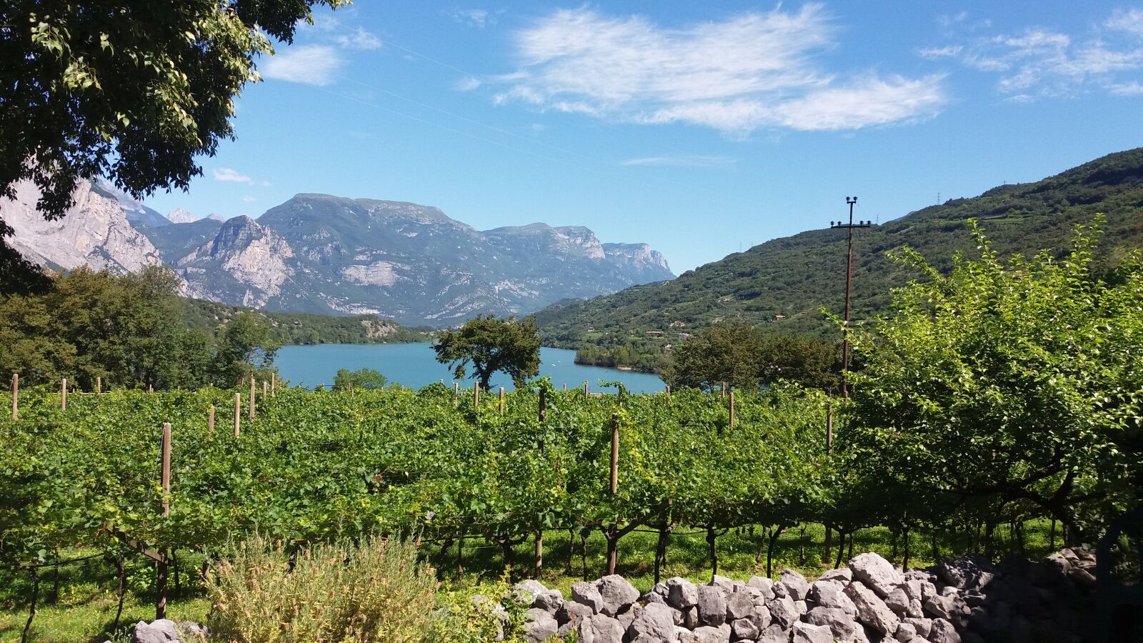 Samsung Galaxy J5 sample photo. Lake, italy, vines photography