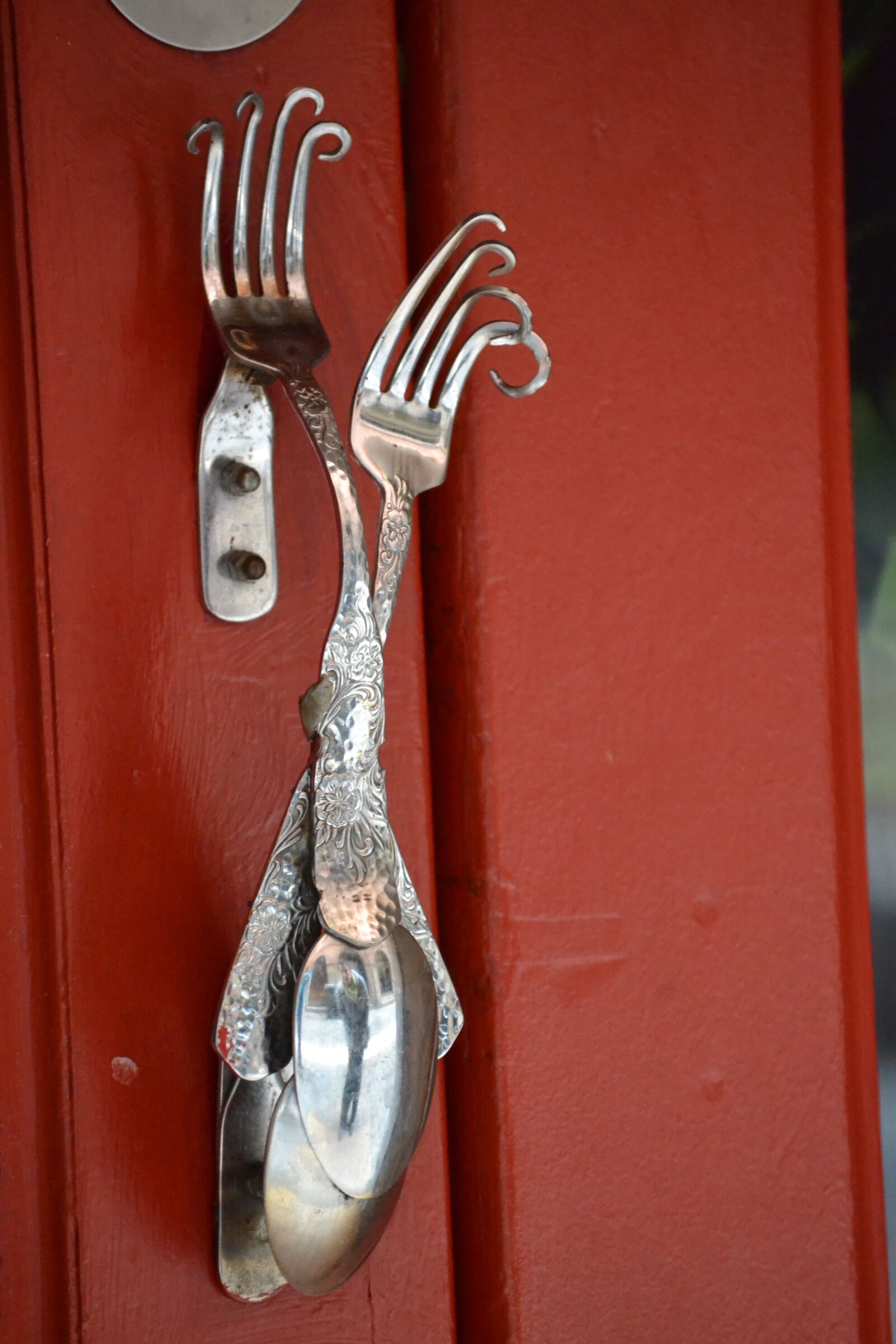 Nikon D3100 sample photo. Decoration, forks, unusual photography