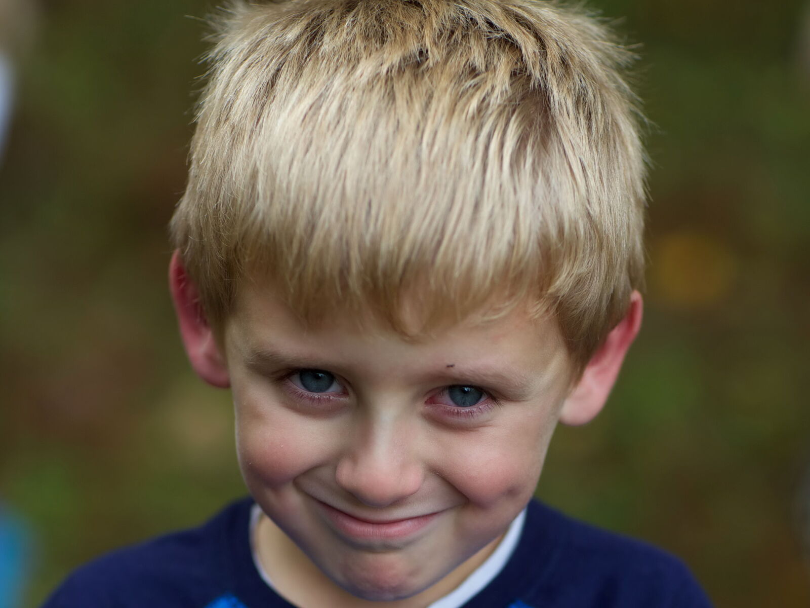 Canon EOS 5D Mark III sample photo. Young boy, face, blonde photography