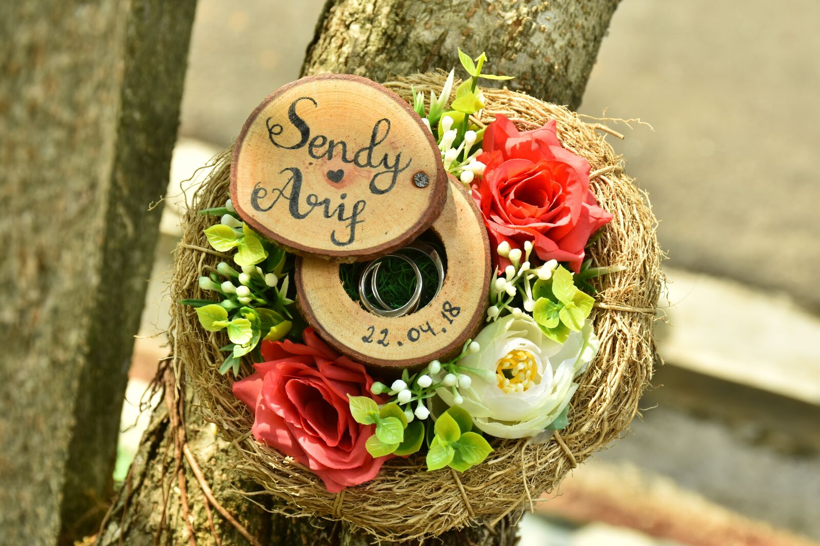 Nikon D7200 sample photo. Ring nest, ring, couple photography