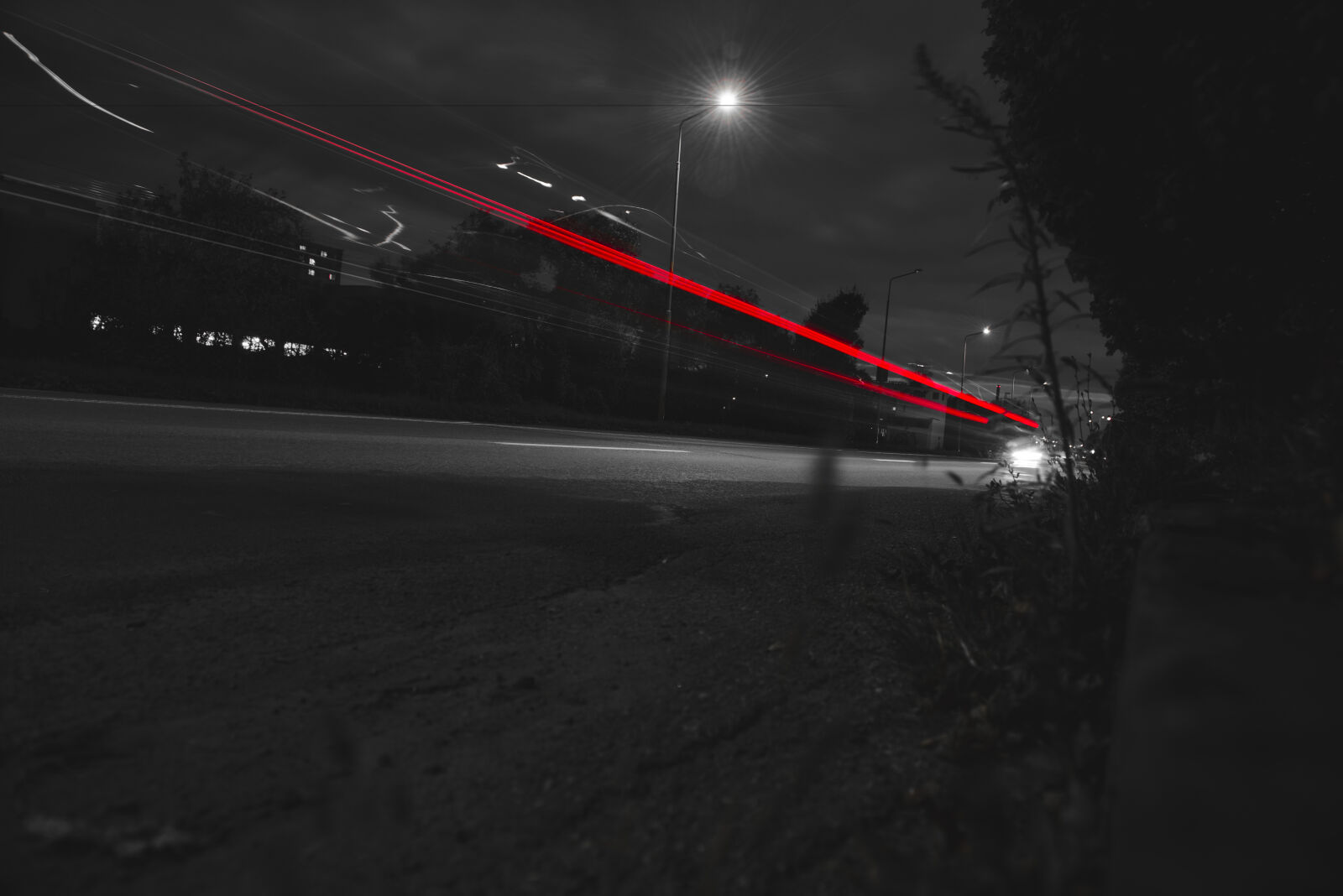 Nikon D800 sample photo. Car, light, night, road photography