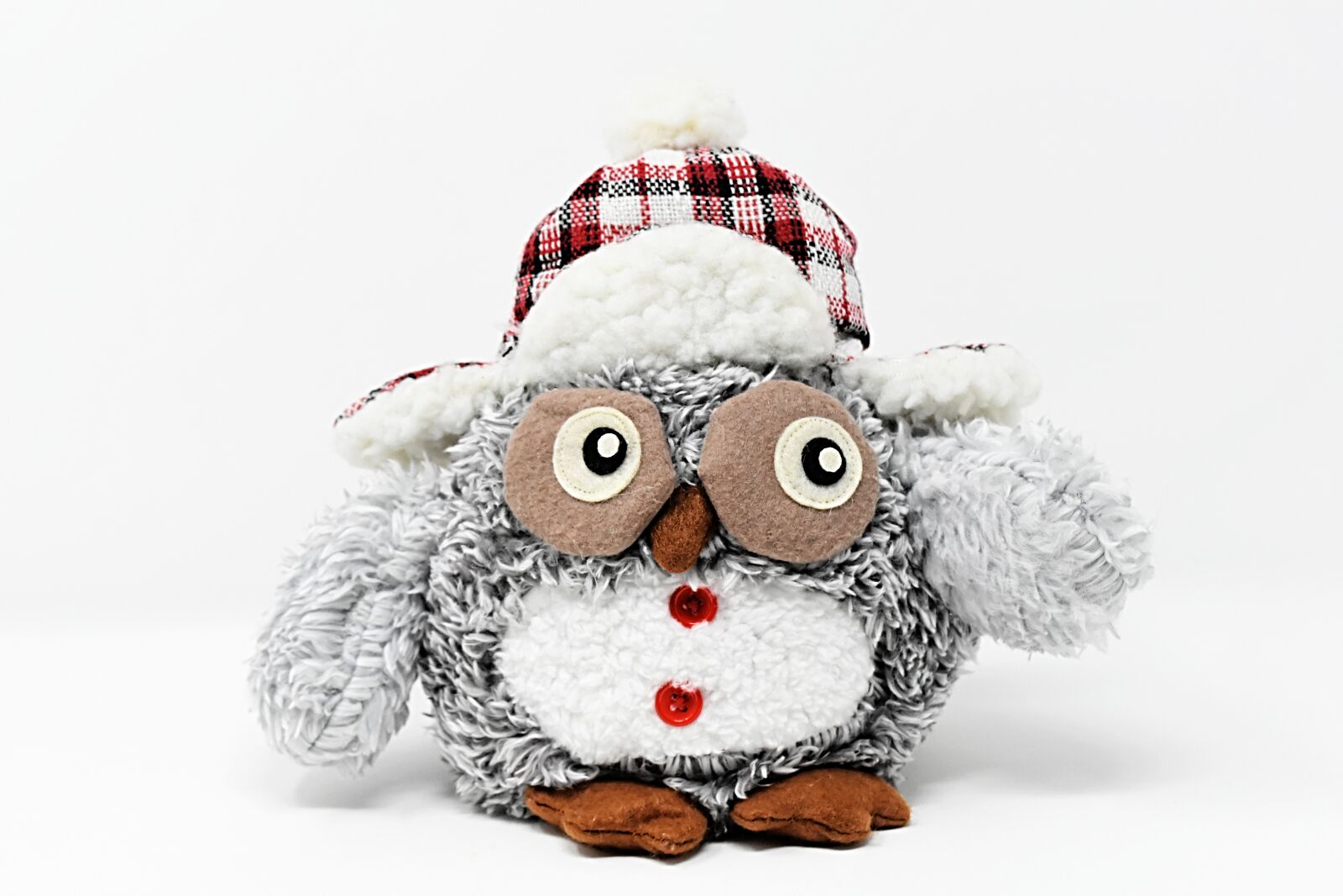 Nikon D7200 sample photo. Owl, stuffed animal, cap photography