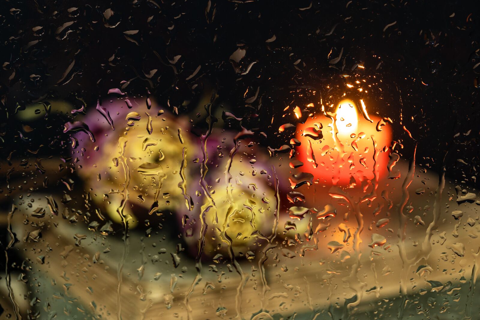 Canon EOS R sample photo. Rain, glass, drip photography
