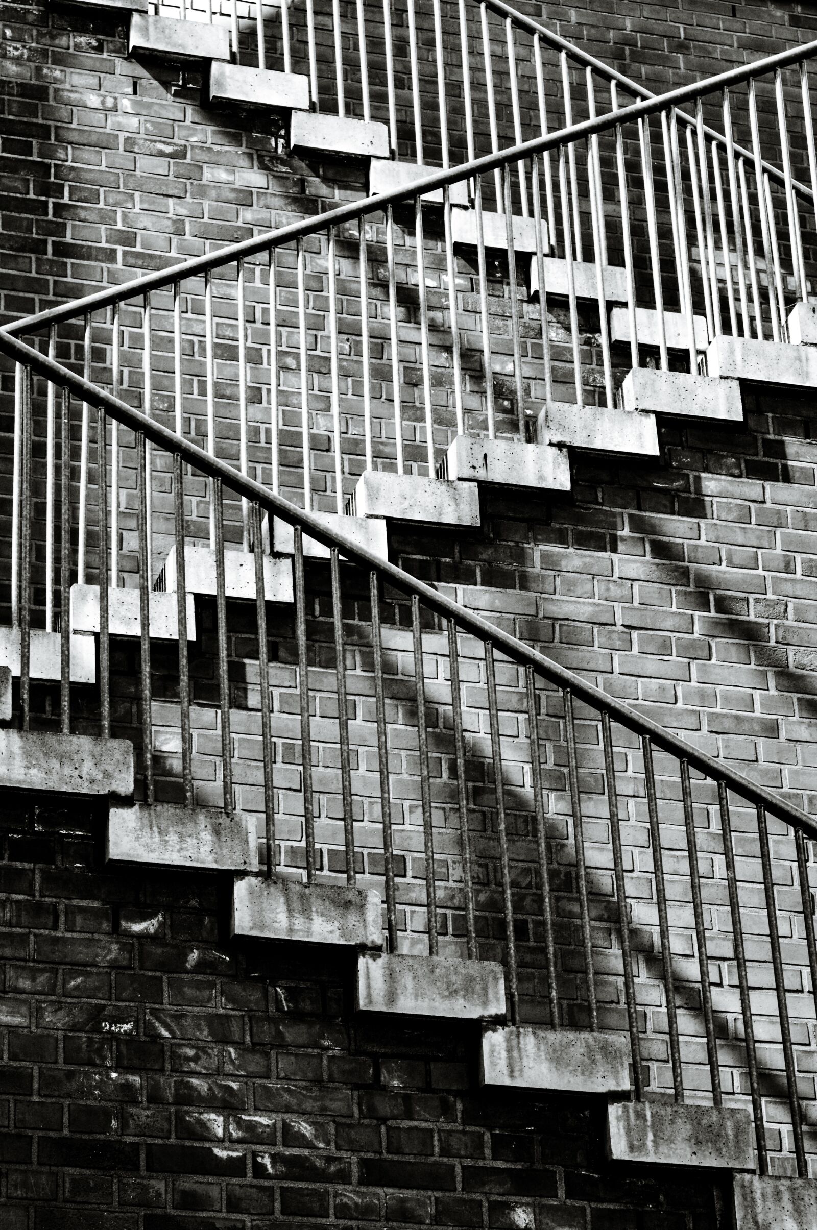 Nikon D610 sample photo. Stairs, gradually, zig zag photography