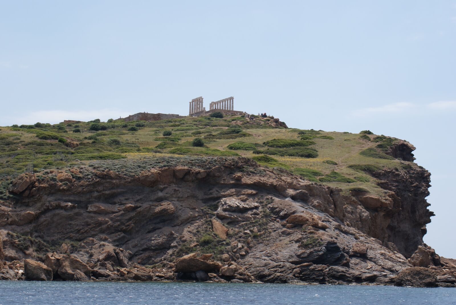 Sony Alpha DSLR-A200 sample photo. Temple, greece, sea photography