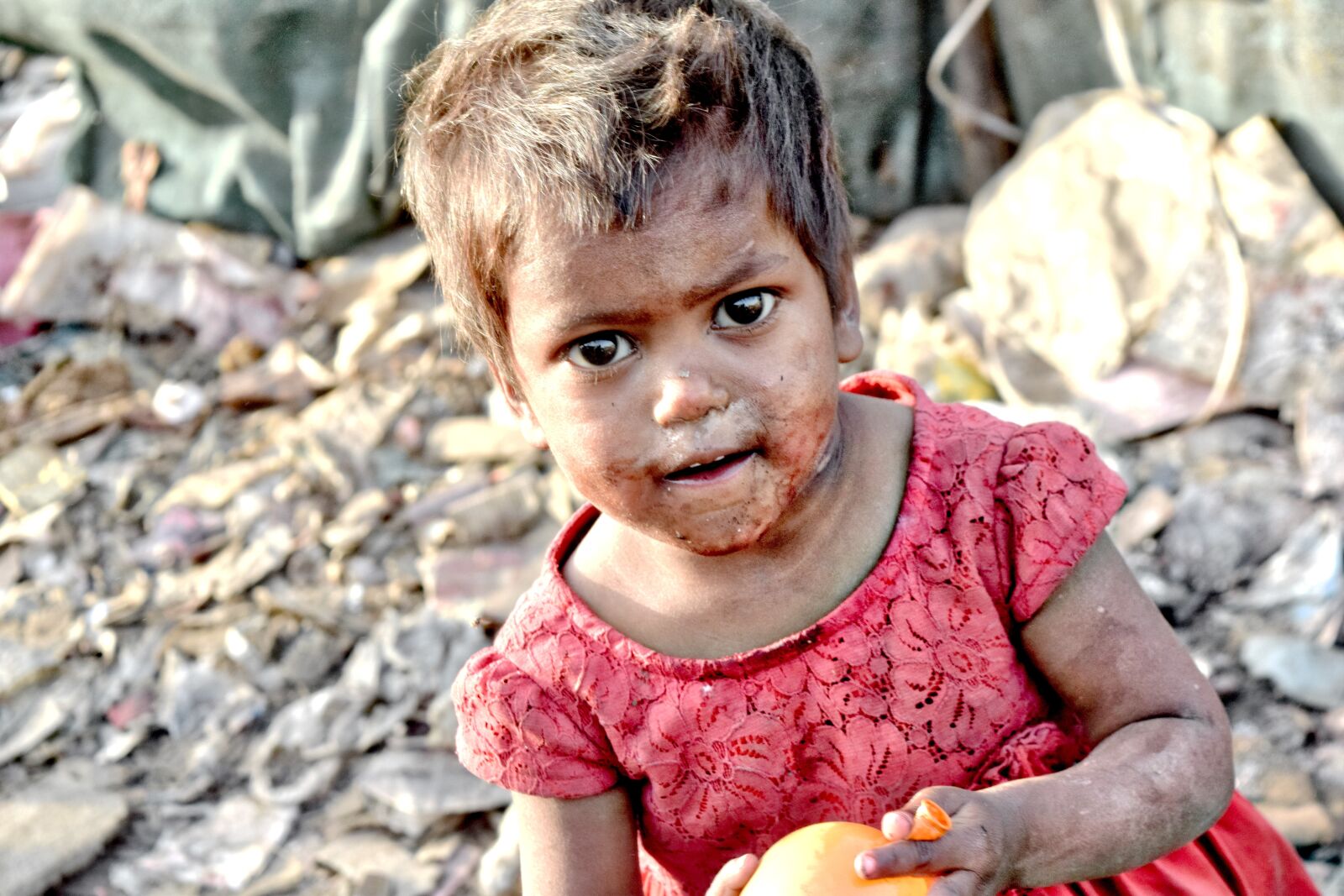 Nikon D3300 sample photo. Slums, poor, india photography