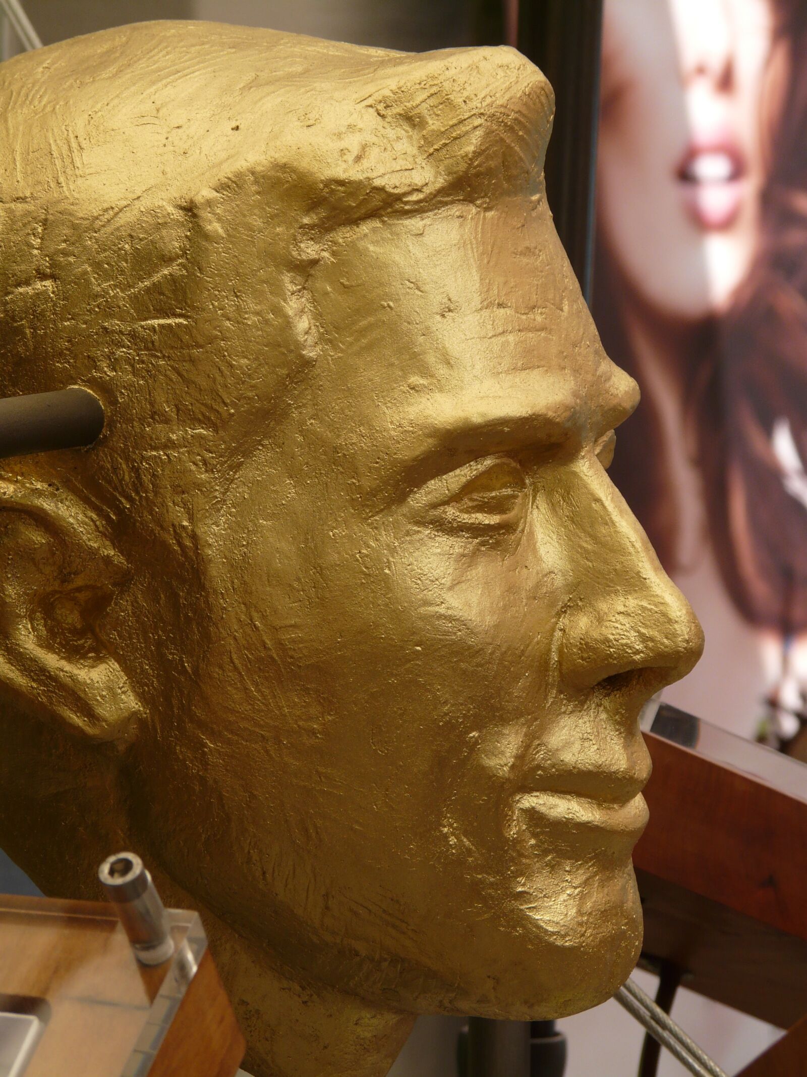 Panasonic DMC-FZ18 sample photo. Statue, figure, golden photography